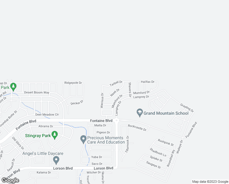 map of restaurants, bars, coffee shops, grocery stores, and more near Nash Drive in Colorado Springs