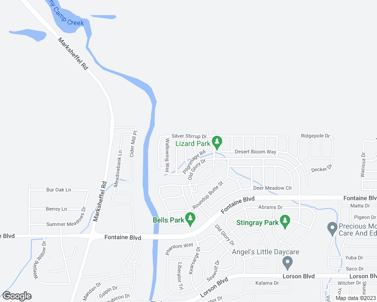 map of restaurants, bars, coffee shops, grocery stores, and more near 6197 Wood Bison Trail in Colorado Springs