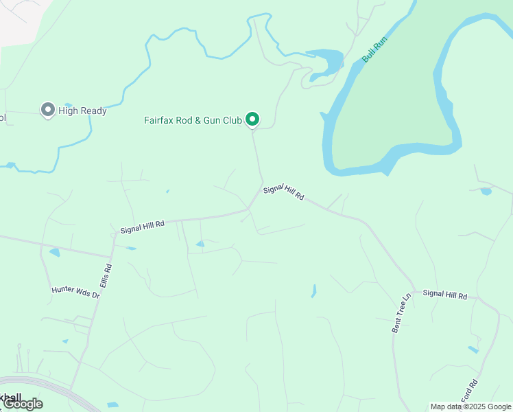 map of restaurants, bars, coffee shops, grocery stores, and more near 7019 Signal Hill Road in Manassas
