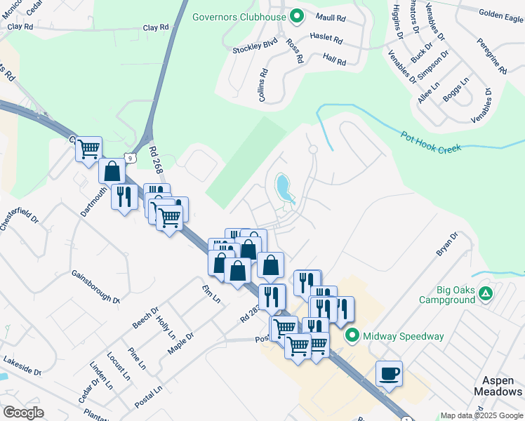 map of restaurants, bars, coffee shops, grocery stores, and more near 34773 Schooner Pass in Lewes