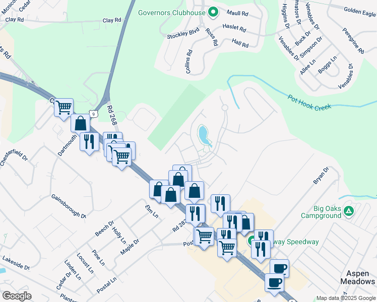 map of restaurants, bars, coffee shops, grocery stores, and more near 34773 Schooner Pass in Lewes