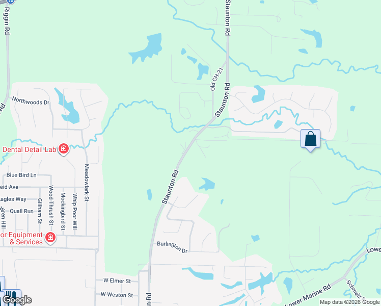 map of restaurants, bars, coffee shops, grocery stores, and more near 2352 Staunton Road in Troy