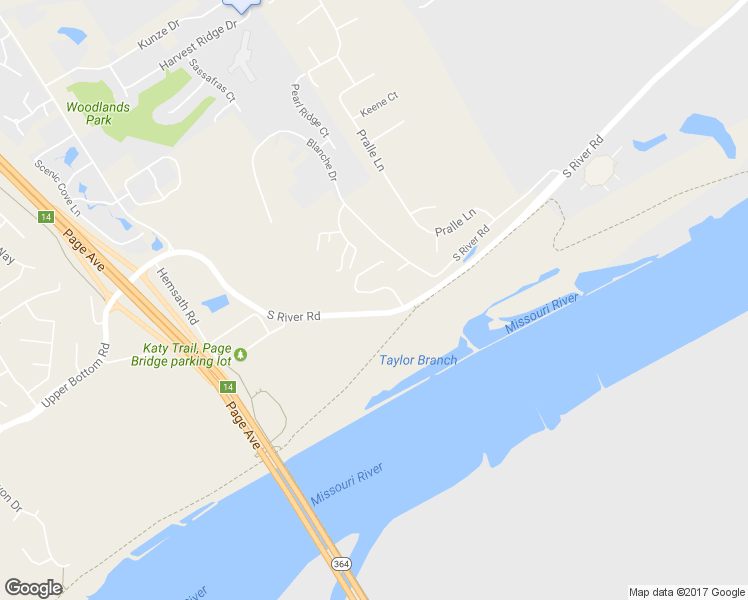 map of restaurants, bars, coffee shops, grocery stores, and more near 140 Woodland Place Court in Saint Charles