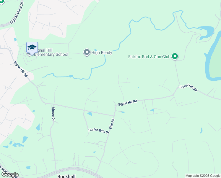 map of restaurants, bars, coffee shops, grocery stores, and more near 7285 Ruddle Court in Manassas