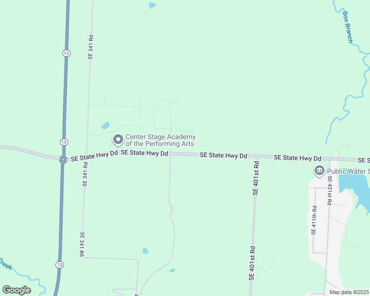 map of restaurants, bars, coffee shops, grocery stores, and more near 357 Southeast State Highway Dd in Warrensburg