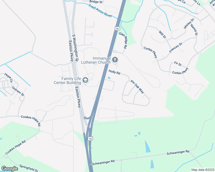 map of restaurants, bars, coffee shops, grocery stores, and more near 7111 Ocean Gateway in Easton