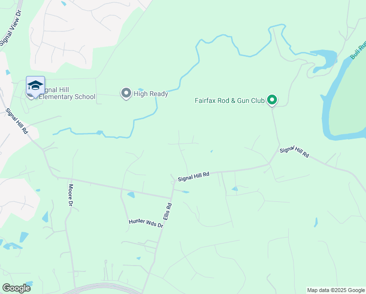 map of restaurants, bars, coffee shops, grocery stores, and more near 9817 Hanback Drive in Manassas