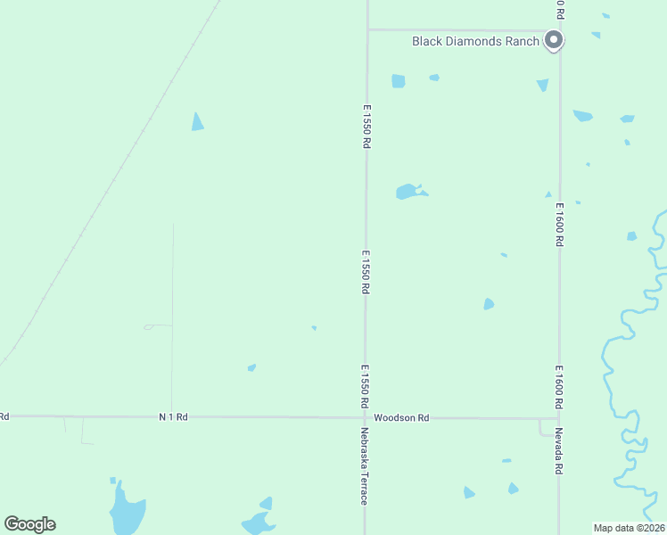 map of restaurants, bars, coffee shops, grocery stores, and more near 49 East 1550 Road in Baldwin City