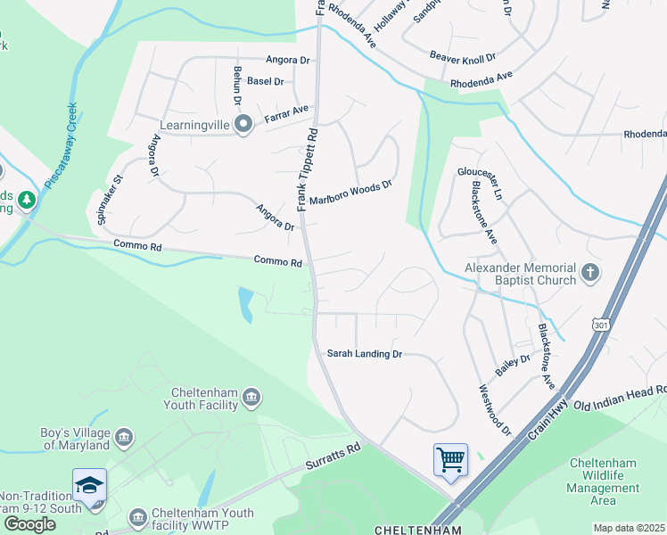 map of restaurants, bars, coffee shops, grocery stores, and more near in Cheltenham