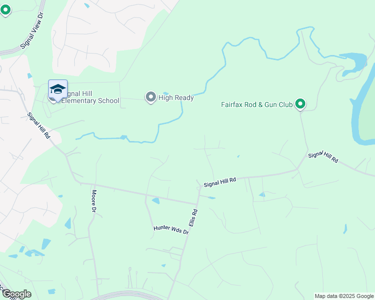 map of restaurants, bars, coffee shops, grocery stores, and more near 7286 Ruddle Court in Manassas