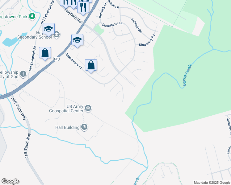 map of restaurants, bars, coffee shops, grocery stores, and more near 7806 Worthing Court in Alexandria