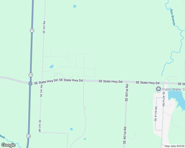 map of restaurants, bars, coffee shops, grocery stores, and more near 357 Southeast State Highway Dd in Warrensburg