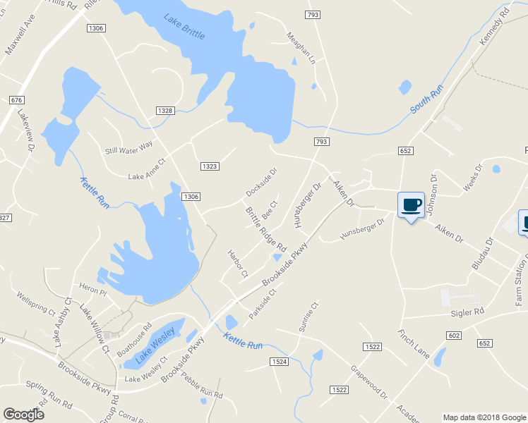 map of restaurants, bars, coffee shops, grocery stores, and more near 4604 Bee Court in Warrenton