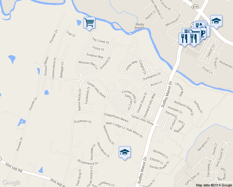 map of restaurants, bars, coffee shops, grocery stores, and more near 12936 Correen Hills Drive in Bristow