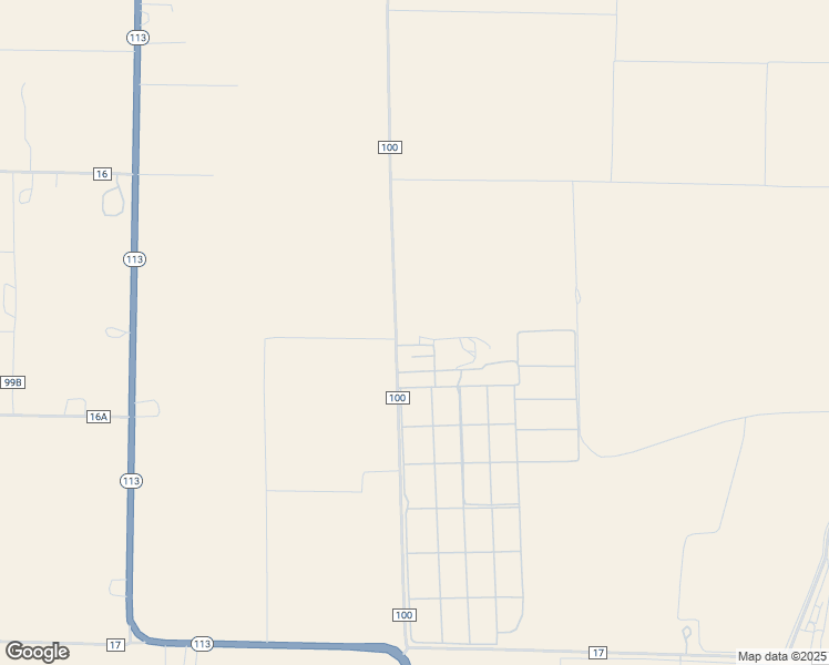 map of restaurants, bars, coffee shops, grocery stores, and more near 13459 County Road 100 in Woodland