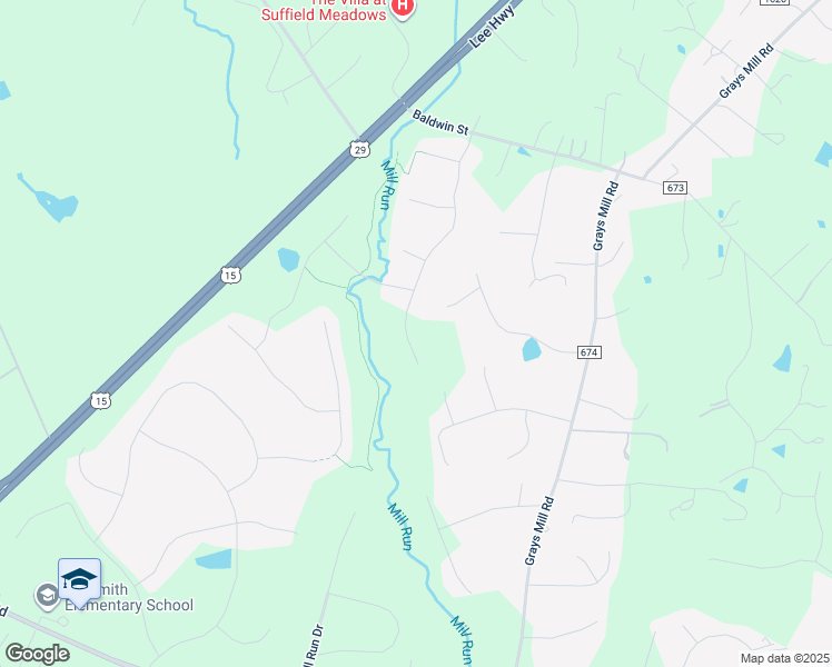 map of restaurants, bars, coffee shops, grocery stores, and more near 6909 Mill Valley Drive in Warrenton
