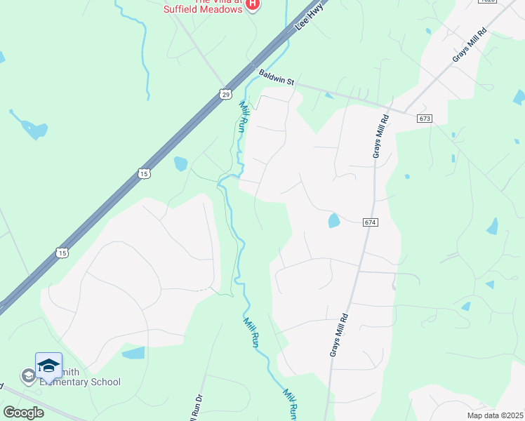 map of restaurants, bars, coffee shops, grocery stores, and more near 6909 Mill Valley Drive in Warrenton