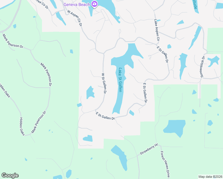 map of restaurants, bars, coffee shops, grocery stores, and more near 641 West Saint Gallen Drive in Innsbrook