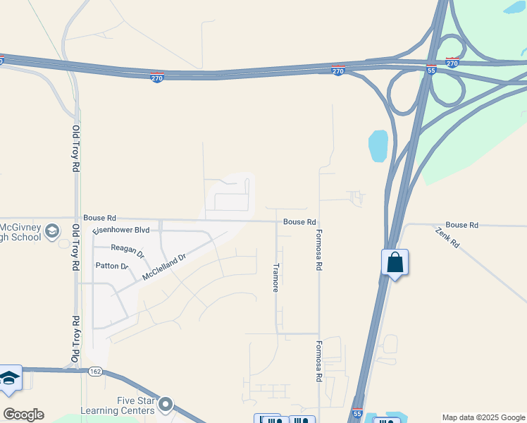 map of restaurants, bars, coffee shops, grocery stores, and more near 7454 Clarence Court in Glen Carbon