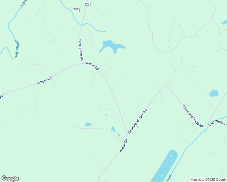 map of restaurants, bars, coffee shops, grocery stores, and more near 7383 Wilson Road in Warrenton