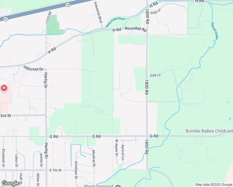 map of restaurants, bars, coffee shops, grocery stores, and more near 1792 Roubideau Street in Delta