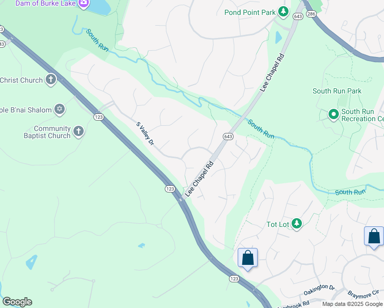 map of restaurants, bars, coffee shops, grocery stores, and more near 9807 Viewcrest Drive in Fairfax Station