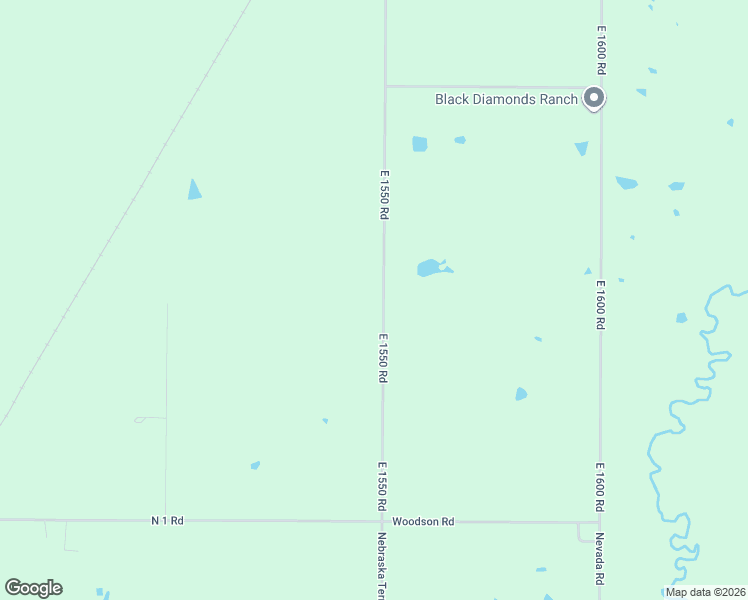 map of restaurants, bars, coffee shops, grocery stores, and more near 49 East 1550 Road in Baldwin City