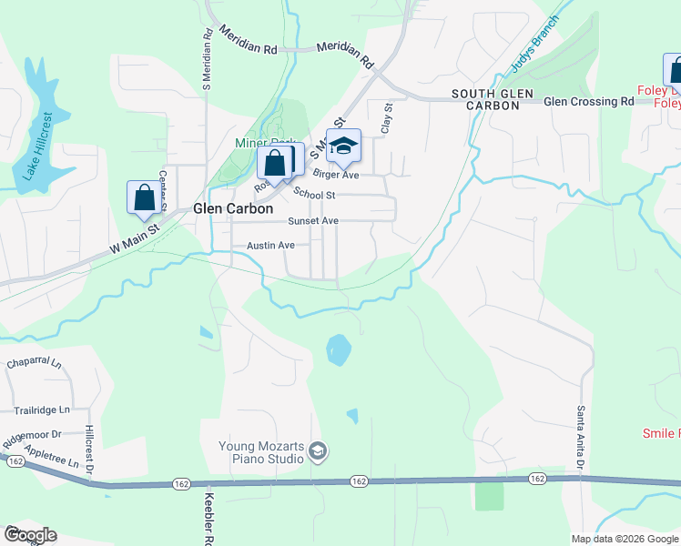 map of restaurants, bars, coffee shops, grocery stores, and more near 237 Madison Avenue in Glen Carbon