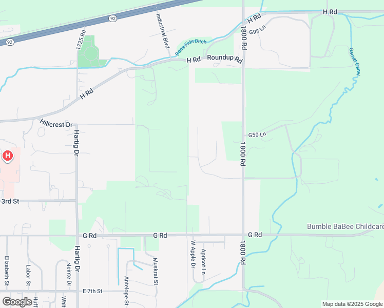 map of restaurants, bars, coffee shops, grocery stores, and more near 1792 Roubideau St in Delta