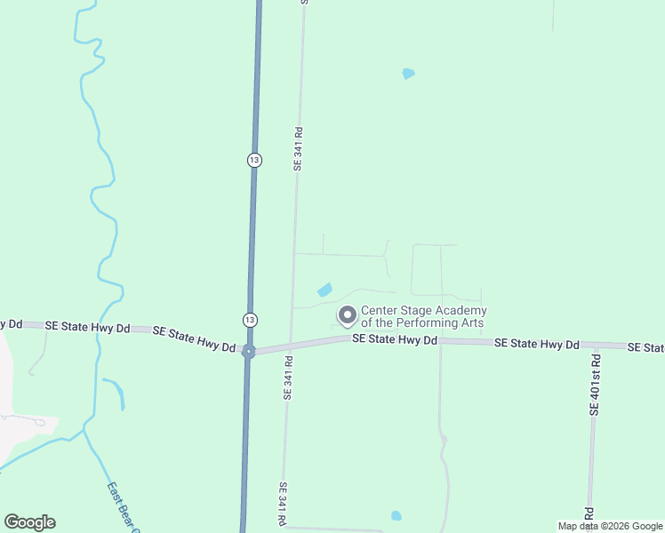 map of restaurants, bars, coffee shops, grocery stores, and more near 356 Southeast 75th Road in Warrensburg