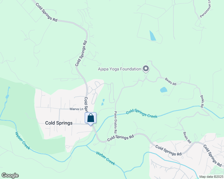 map of restaurants, bars, coffee shops, grocery stores, and more near Upper Lakeview in Placerville
