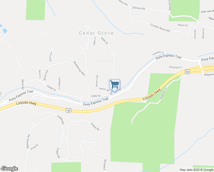 map of restaurants, bars, coffee shops, grocery stores, and more near 2929 Madrone Drive in Camino