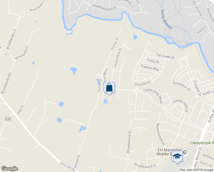 map of restaurants, bars, coffee shops, grocery stores, and more near 13810 Tartan Hills Pkwy in Bristow
