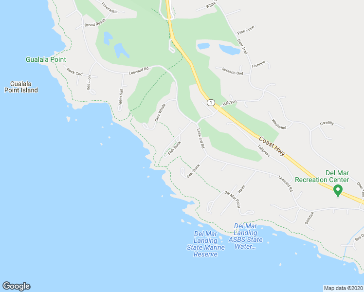 map of restaurants, bars, coffee shops, grocery stores, and more near 274 Fish Rock in Sea Ranch