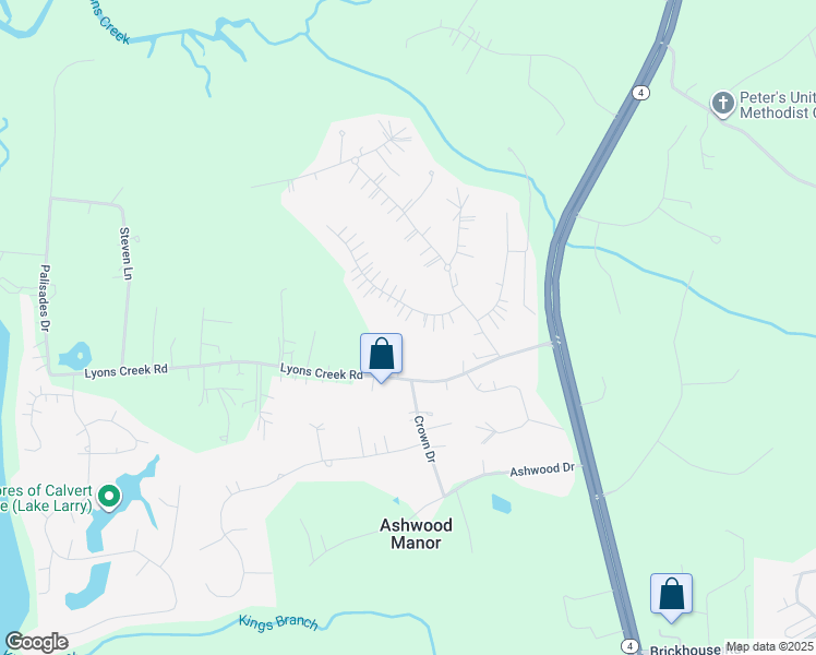 map of restaurants, bars, coffee shops, grocery stores, and more near 3350 Lancer Court in Dunkirk