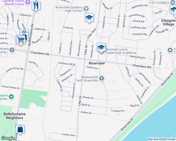 map of restaurants, bars, coffee shops, grocery stores, and more near in 