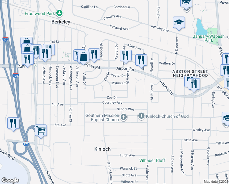 map of restaurants, bars, coffee shops, grocery stores, and more near 6000 Cascade Drive in Berkeley