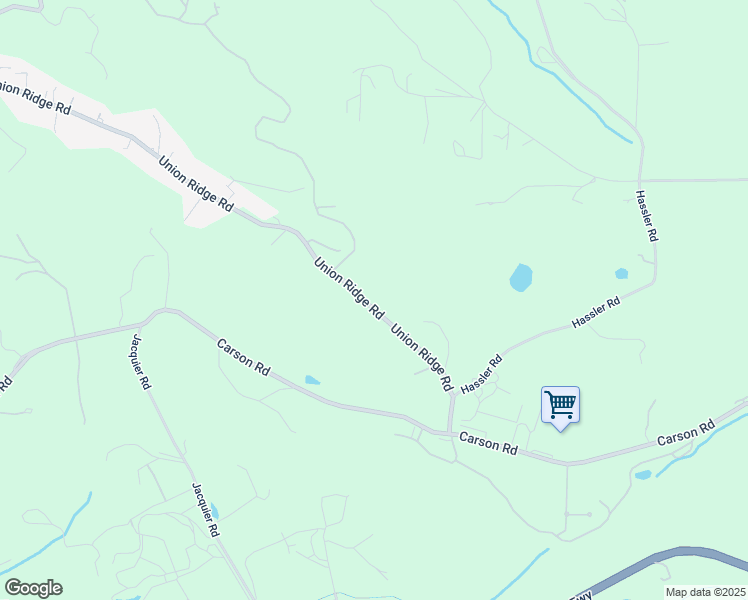 map of restaurants, bars, coffee shops, grocery stores, and more near 2276 Union Ridge Road in Placerville
