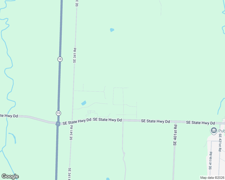 map of restaurants, bars, coffee shops, grocery stores, and more near 368 Southeast 75th Road in Warrensburg