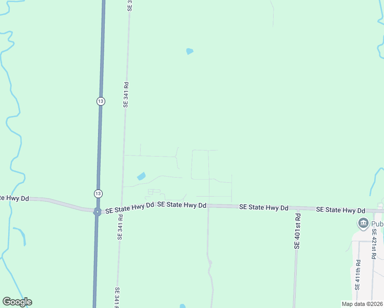 map of restaurants, bars, coffee shops, grocery stores, and more near 368 Southeast 75th Road in Warrensburg