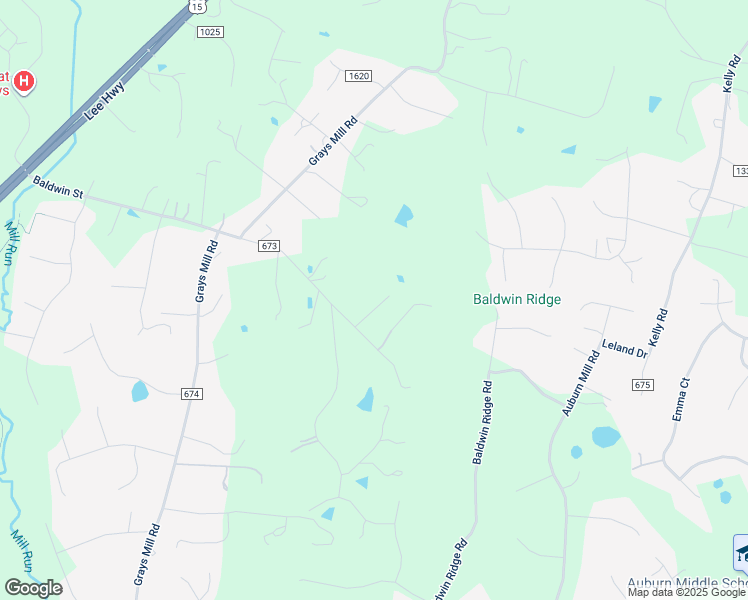 map of restaurants, bars, coffee shops, grocery stores, and more near 5376 Baldwin Street in Warrenton