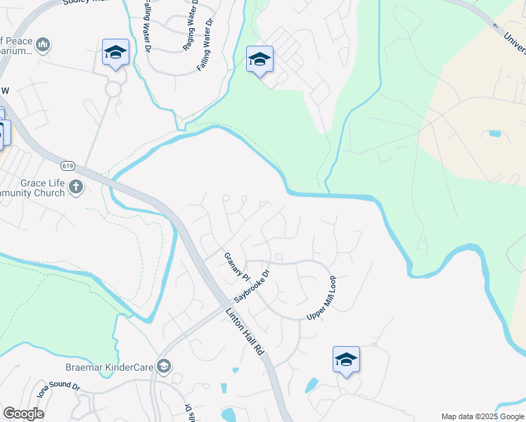 map of restaurants, bars, coffee shops, grocery stores, and more near 12047 Country Mill Dr in Bristow