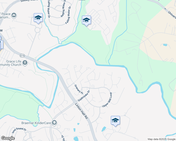 map of restaurants, bars, coffee shops, grocery stores, and more near 12045 Country Mill Drive in Bristow