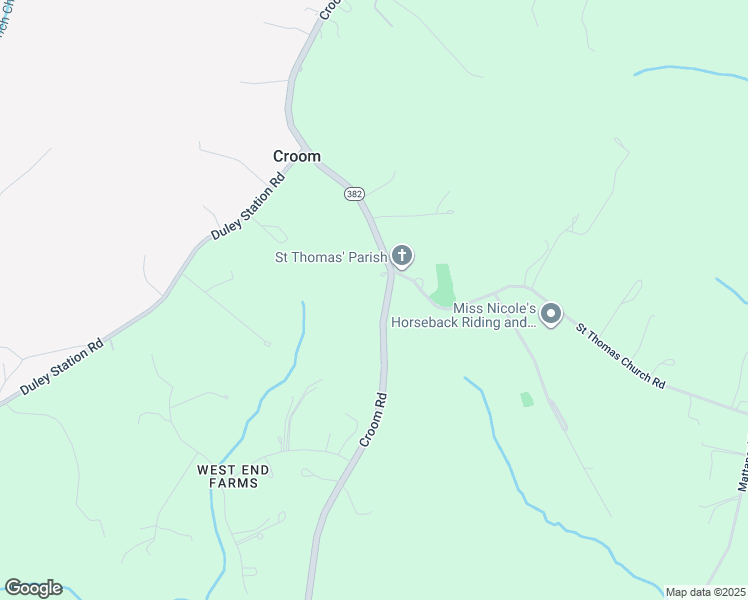 map of restaurants, bars, coffee shops, grocery stores, and more near 10303 Croom Road in Upper Marlboro