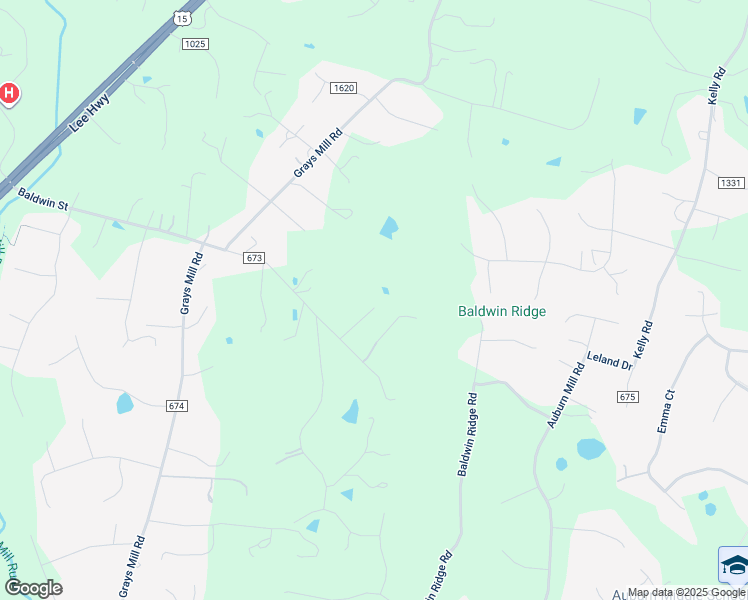 map of restaurants, bars, coffee shops, grocery stores, and more near 5376 Baldwin Street in Warrenton
