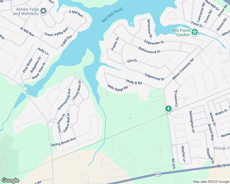 map of restaurants, bars, coffee shops, grocery stores, and more near 30830 Mills Ridge Road in Lewes