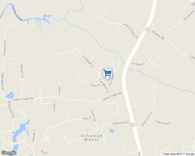 map of restaurants, bars, coffee shops, grocery stores, and more near 12110 Longleaf Lane in Dunkirk