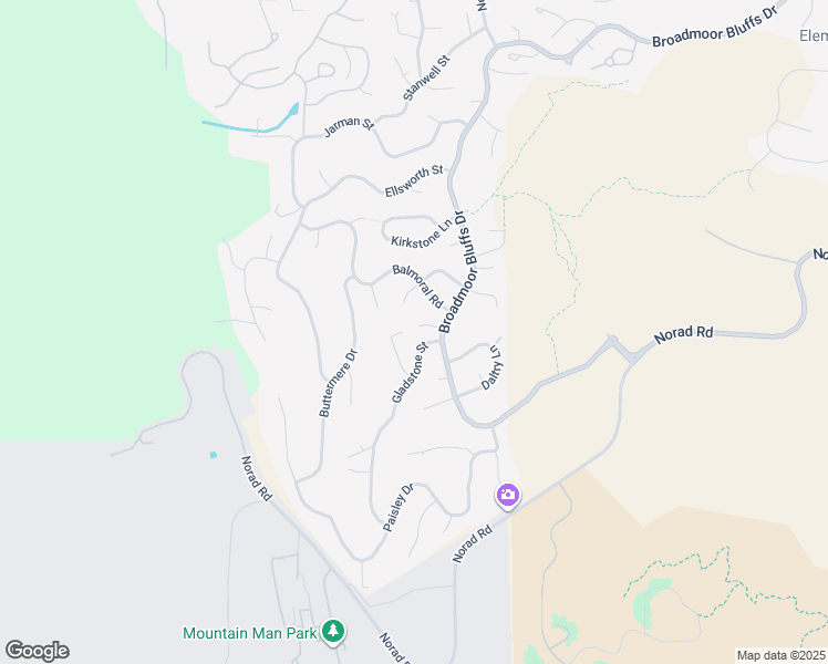 map of restaurants, bars, coffee shops, grocery stores, and more near 25 Yarborough Heights in Colorado Springs