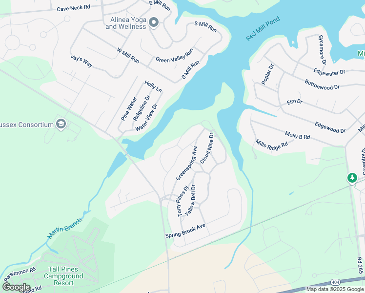 map of restaurants, bars, coffee shops, grocery stores, and more near 32351 Preserve Drive in Lewes