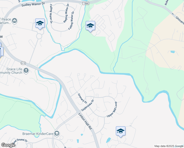 map of restaurants, bars, coffee shops, grocery stores, and more near 12024 Country Mill Drive in Bristow